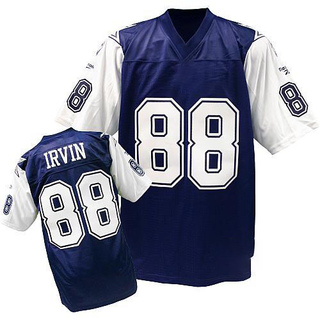 Authentic Michael Irvin Men's Dallas Cowboys Navy Throwback Jersey - Blue/White