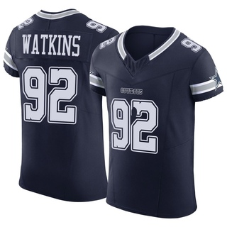 Elite Carlos Watkins Men's Dallas Cowboys Vapor F.U.S.E. Jersey - Navy