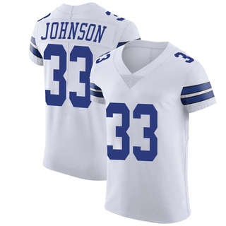 Elite Emany Johnson Men's Dallas Cowboys Vapor Untouchable Jersey - White