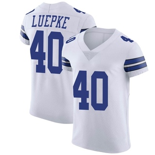 Elite Hunter Luepke Men's Dallas Cowboys Vapor Untouchable Jersey - White