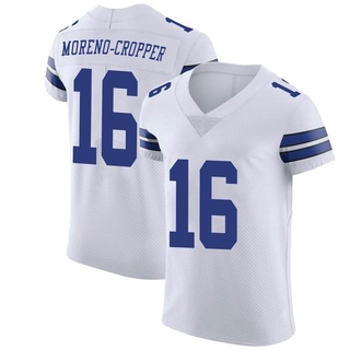 Elite Jalen Moreno-Cropper Men's Dallas Cowboys Vapor Untouchable Jersey - White