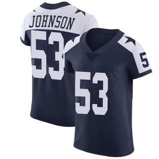 Elite Jason Johnson Men's Dallas Cowboys Alternate Vapor Untouchable Jersey - Navy