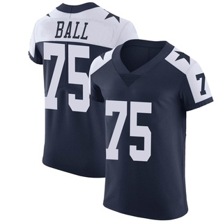 Elite Josh Ball Men's Dallas Cowboys Alternate Vapor Untouchable Jersey - Navy