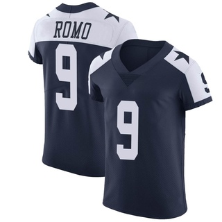 Elite Tony Romo Men's Dallas Cowboys Alternate Vapor Untouchable Jersey - Navy