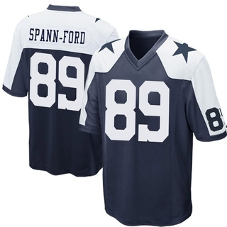 Game Brevyn Spann-Ford Youth Dallas Cowboys Throwback Jersey - Navy Blue