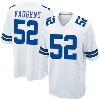 Game Byron Vaughns Men's Dallas Cowboys Jersey - White