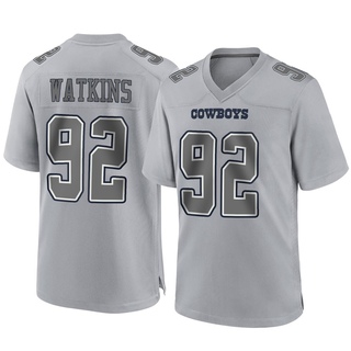 Game Carlos Watkins Youth Dallas Cowboys Atmosphere Fashion Jersey - Gray