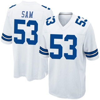 Game Christian Sam Men's Dallas Cowboys Jersey - White