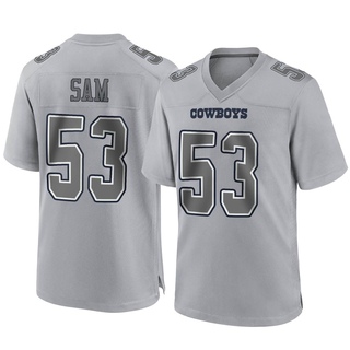 Game Christian Sam Youth Dallas Cowboys Atmosphere Fashion Jersey - Gray