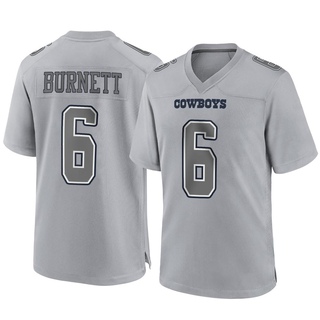 Game Deontay Burnett Men's Dallas Cowboys Atmosphere Fashion Jersey - Gray