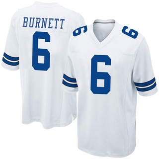 Game Deontay Burnett Men's Dallas Cowboys Jersey - White