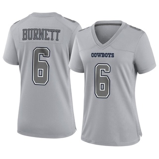 Game Deontay Burnett Women's Dallas Cowboys Atmosphere Fashion Jersey - Gray