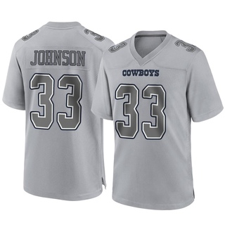 Game Emany Johnson Men's Dallas Cowboys Atmosphere Fashion Jersey - Gray