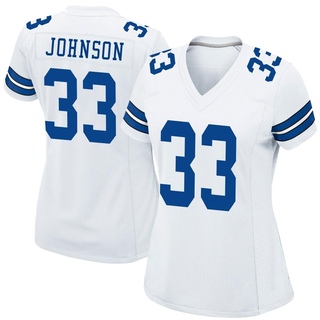 Game Emany Johnson Women's Dallas Cowboys Jersey - White