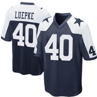 Game Hunter Luepke Men's Dallas Cowboys Throwback Jersey - Navy Blue