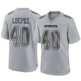 Game Hunter Luepke Youth Dallas Cowboys Atmosphere Fashion Jersey - Gray