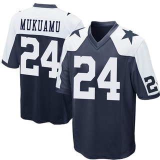 Game Israel Mukuamu Men's Dallas Cowboys Throwback Jersey - Navy Blue