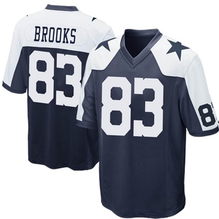 Game Jalen Brooks Men's Dallas Cowboys Throwback Jersey - Navy Blue