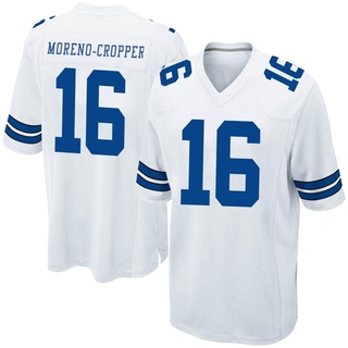 Game Jalen Moreno-Cropper Men's Dallas Cowboys Jersey - White