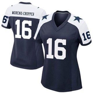 Game Jalen Moreno-Cropper Women's Dallas Cowboys Alternate Jersey - Navy