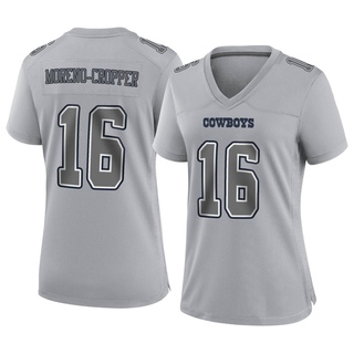 Game Jalen Moreno-Cropper Women's Dallas Cowboys Atmosphere Fashion Jersey - Gray