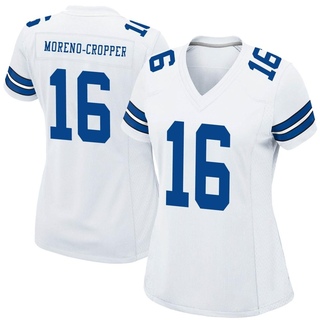 Game Jalen Moreno-Cropper Women's Dallas Cowboys Jersey - White