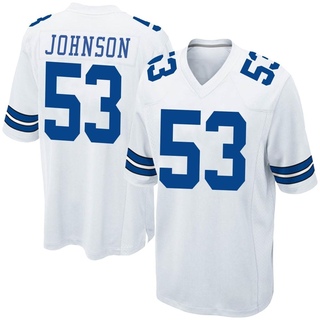 Game Jason Johnson Men's Dallas Cowboys Jersey - White