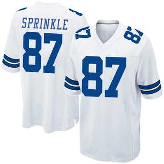 Game Jeremy Sprinkle Men's Dallas Cowboys Jersey - White