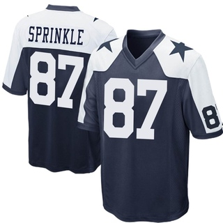 Game Jeremy Sprinkle Men's Dallas Cowboys Throwback Jersey - Navy Blue