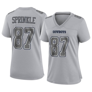 Game Jeremy Sprinkle Women's Dallas Cowboys Atmosphere Fashion Jersey - Gray