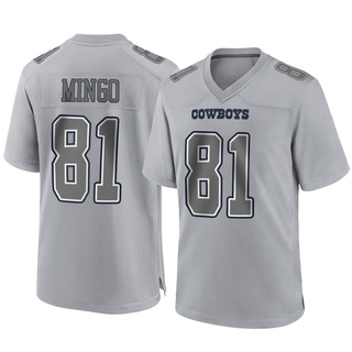 Game Jonathan Mingo Youth Dallas Cowboys Atmosphere Fashion Jersey - Gray