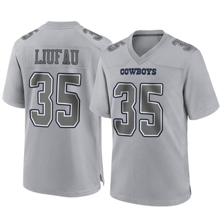 Game Marist Liufau Youth Dallas Cowboys Atmosphere Fashion Jersey - Gray