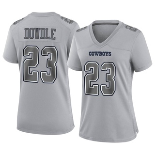 Game Rico Dowdle Women's Dallas Cowboys Atmosphere Fashion Jersey - Gray