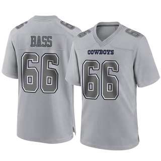 Game T.J. Bass Men's Dallas Cowboys Atmosphere Fashion Jersey - Gray