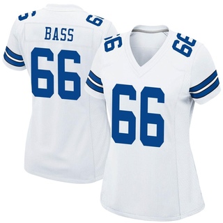 Game T.J. Bass Women's Dallas Cowboys Jersey - White