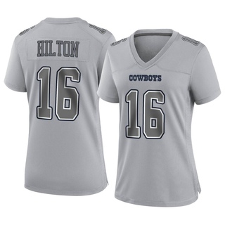 Game T.Y. Hilton Women's Dallas Cowboys Atmosphere Fashion Jersey - Gray