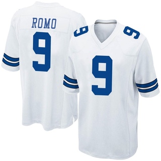 Game Tony Romo Men's Dallas Cowboys Jersey - White