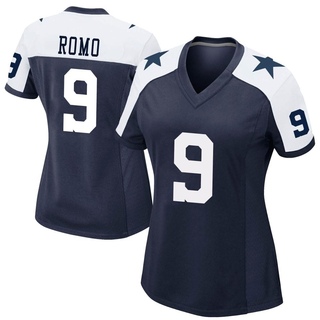 Game Tony Romo Women's Dallas Cowboys Alternate Jersey - Navy