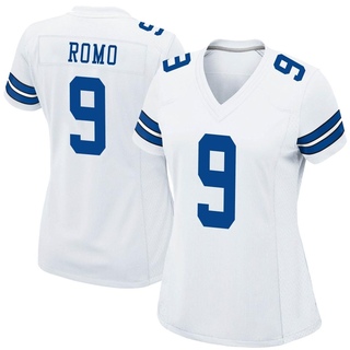 Game Tony Romo Women's Dallas Cowboys Jersey - White