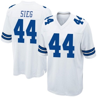 Game Trent Sieg Men's Dallas Cowboys Jersey - White