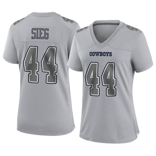 Game Trent Sieg Women's Dallas Cowboys Atmosphere Fashion Jersey - Gray