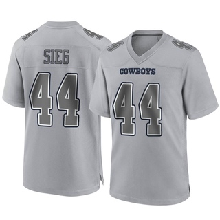 Game Trent Sieg Youth Dallas Cowboys Atmosphere Fashion Jersey - Gray