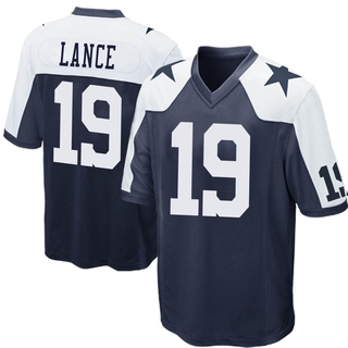 Game Trey Lance Youth Dallas Cowboys Throwback Jersey - Navy Blue