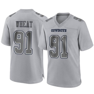 Game Tyrus Wheat Men's Dallas Cowboys Atmosphere Fashion Jersey - Gray