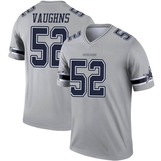 Legend Byron Vaughns Men's Dallas Cowboys Inverted Jersey - Gray