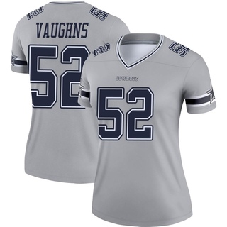 Legend Byron Vaughns Women's Dallas Cowboys Inverted Jersey - Gray