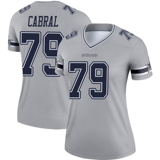 Legend Cohl Cabral Women's Dallas Cowboys Inverted Jersey - Gray