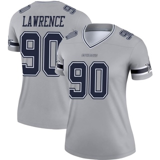 Legend Demarcus Lawrence Women's Dallas Cowboys DeMarcus Lawrence Inverted Jersey - Gray