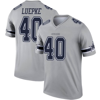 Legend Hunter Luepke Men's Dallas Cowboys Inverted Jersey - Gray