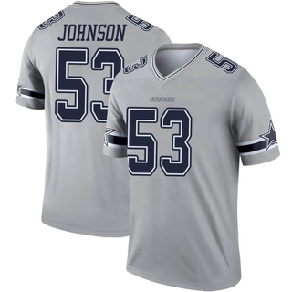 Legend Jason Johnson Youth Dallas Cowboys Inverted Jersey - Gray